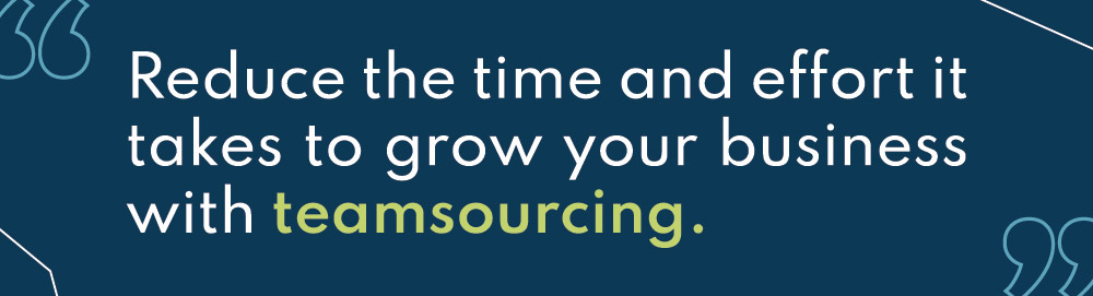 pull out quote on teamsourcing