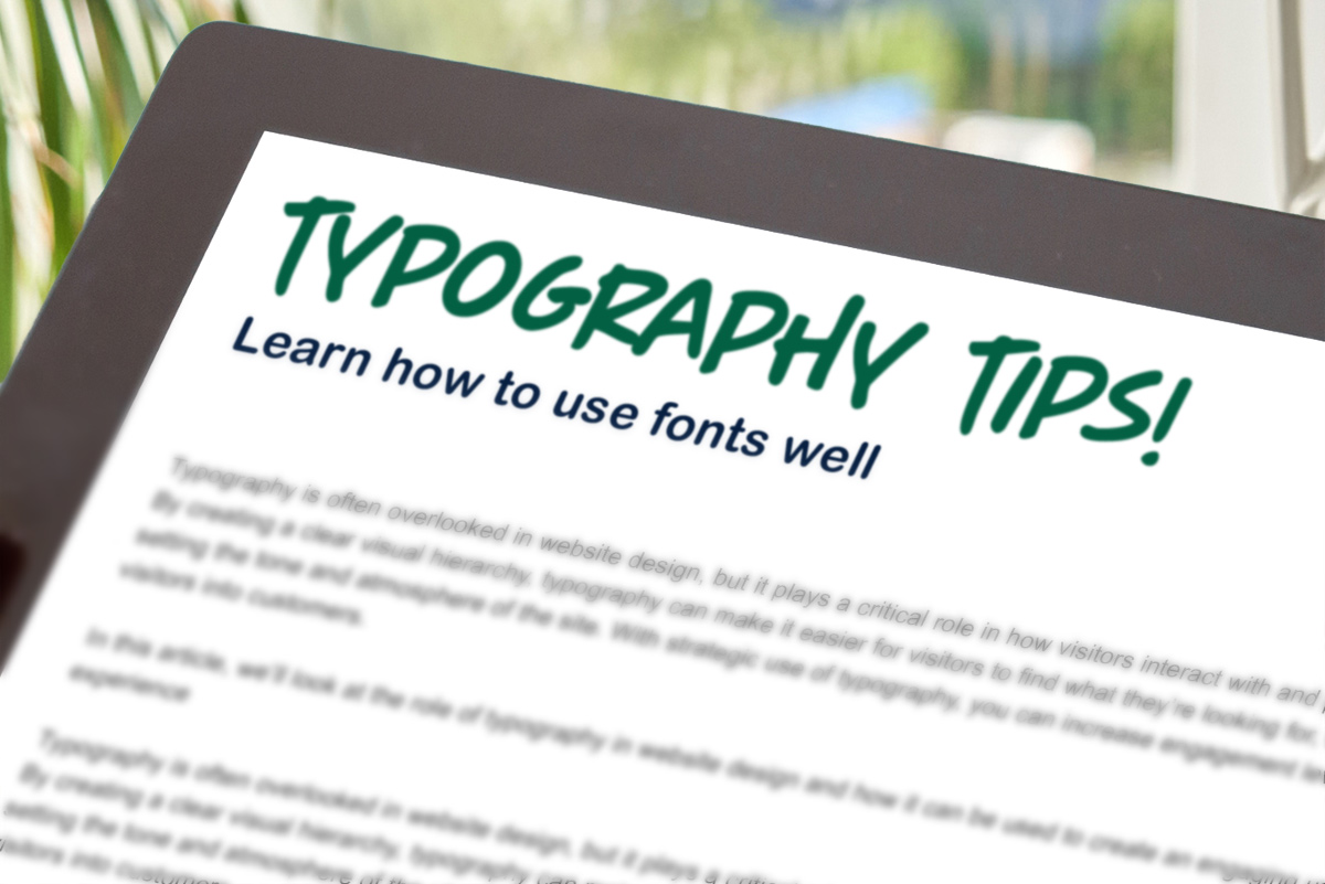 The Role of Typography in Website Design: Turning Visitors into Customers