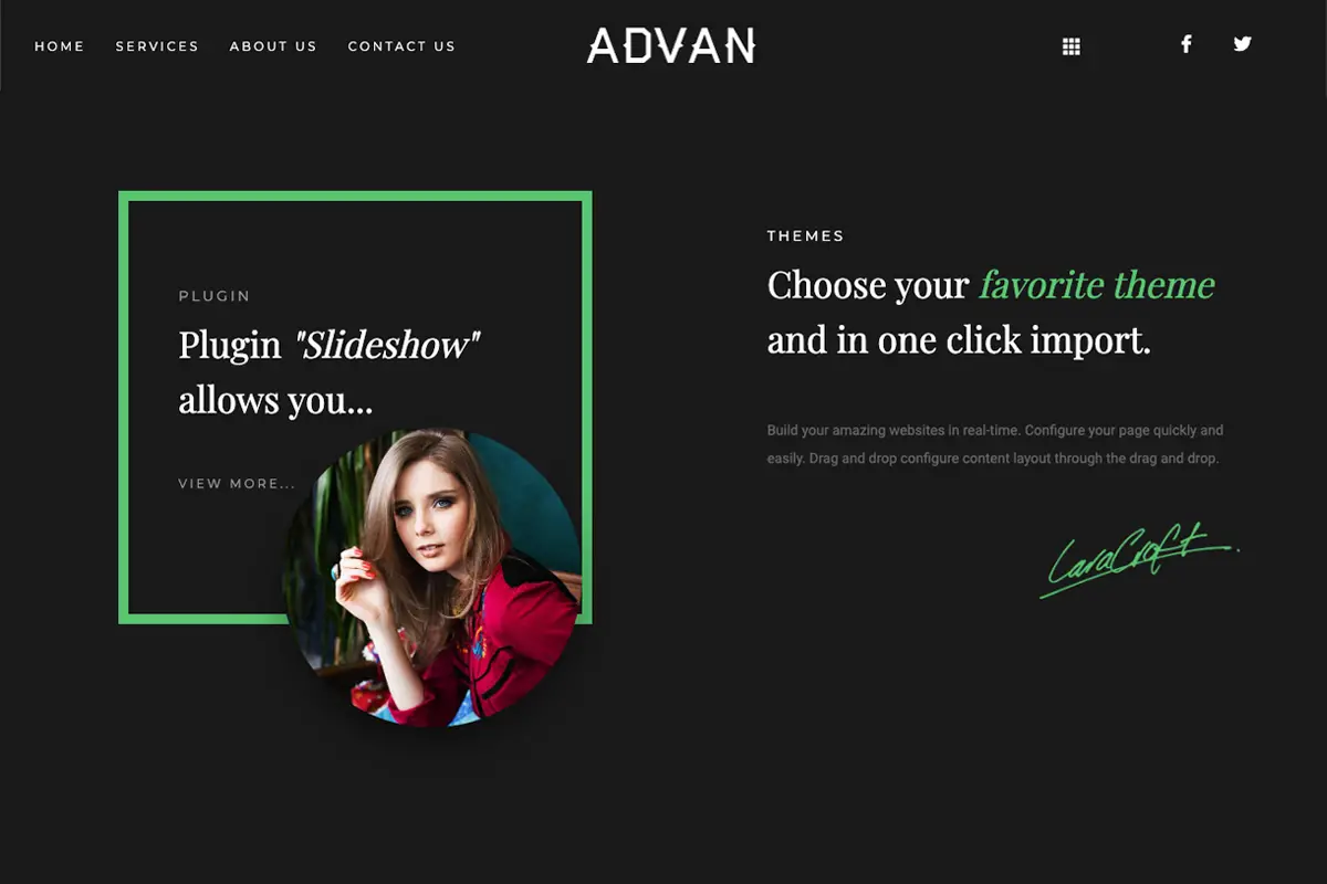 attractive website typography